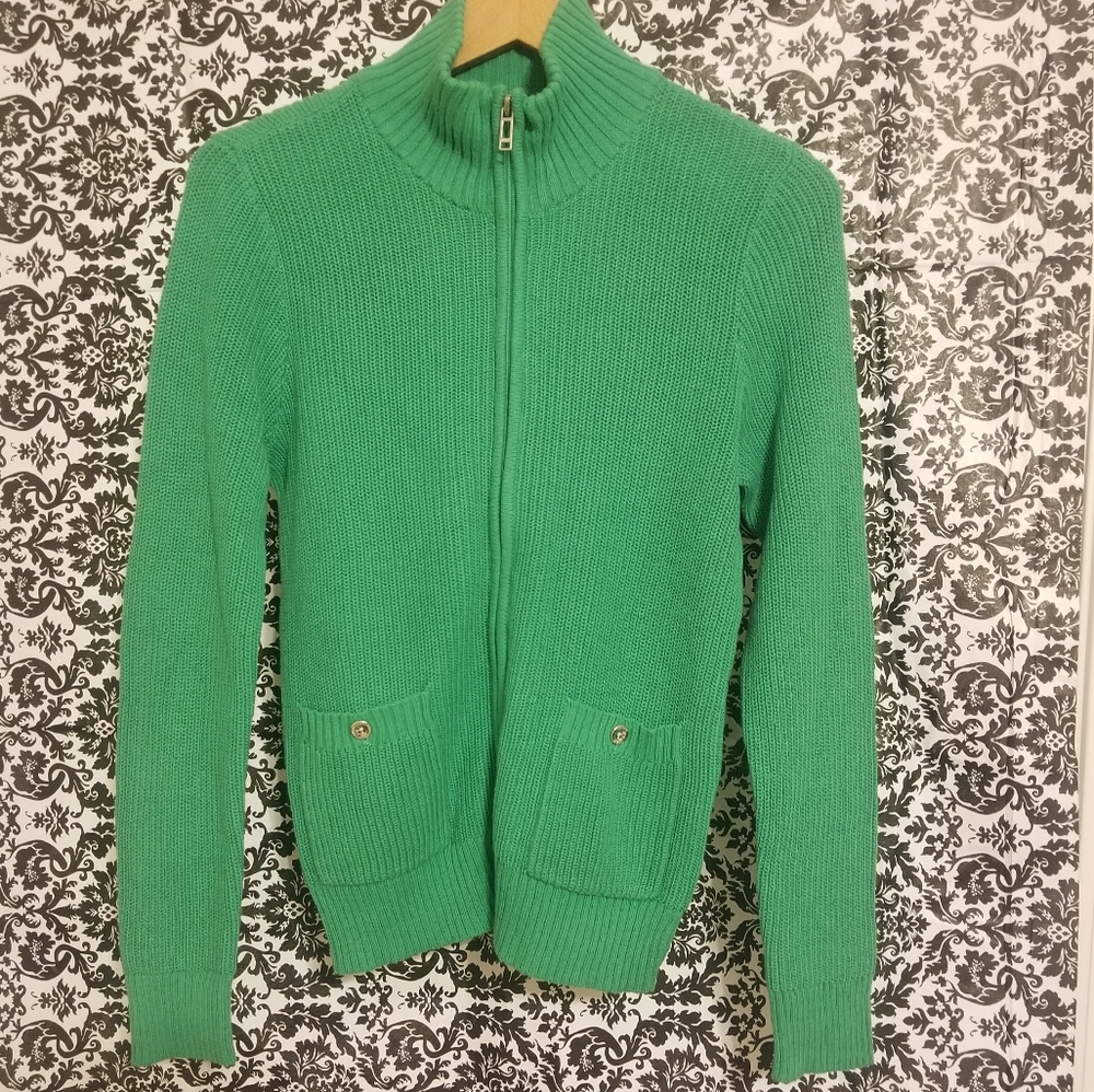 Chaps green sweater